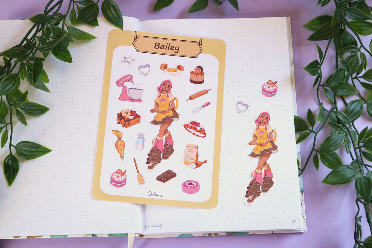 Bailey - The Pastery Chef Stickersheet