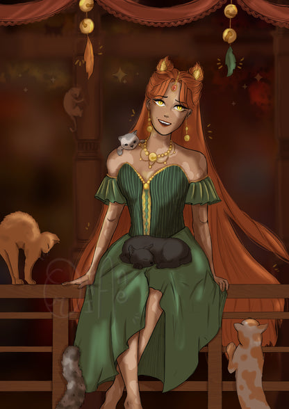 Cat Lord Lady Print