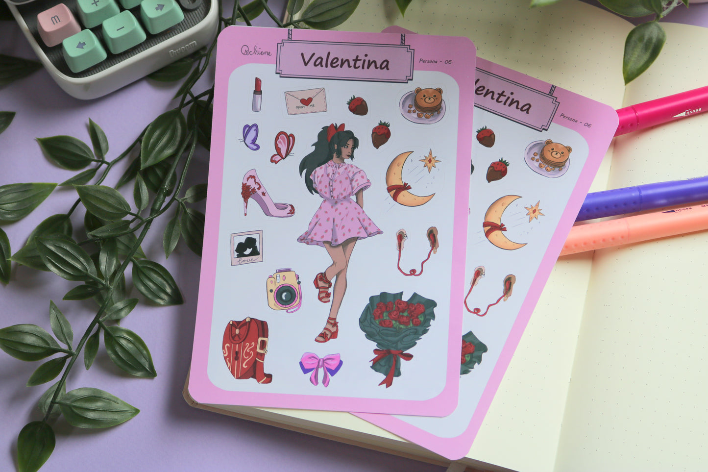 Valentina - Persona Stickersheets
