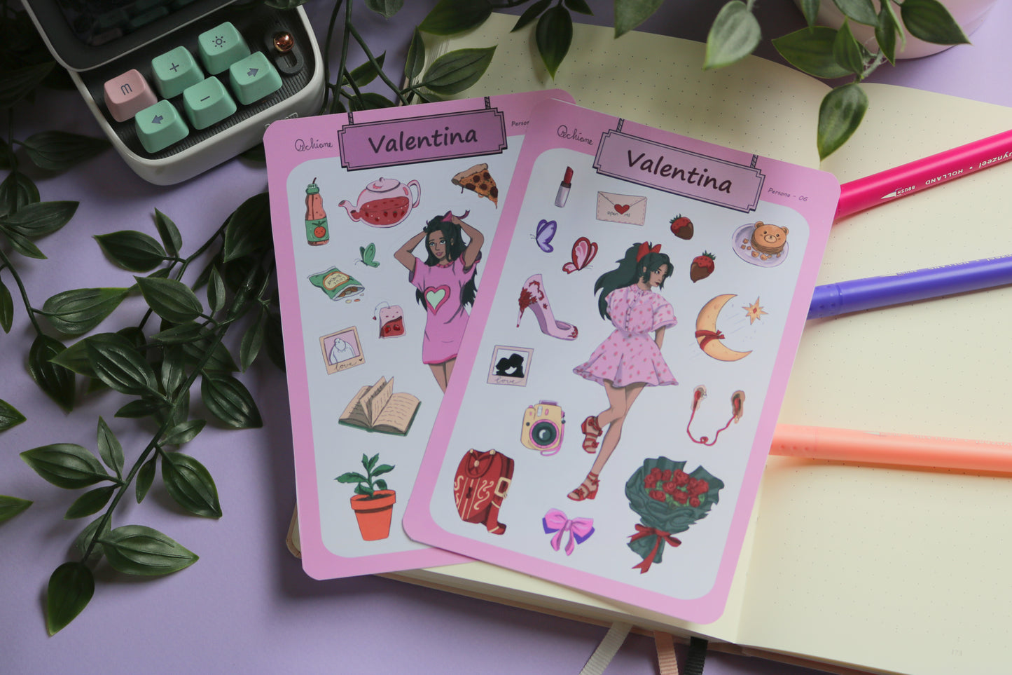 Valentina - Persona Stickersheets