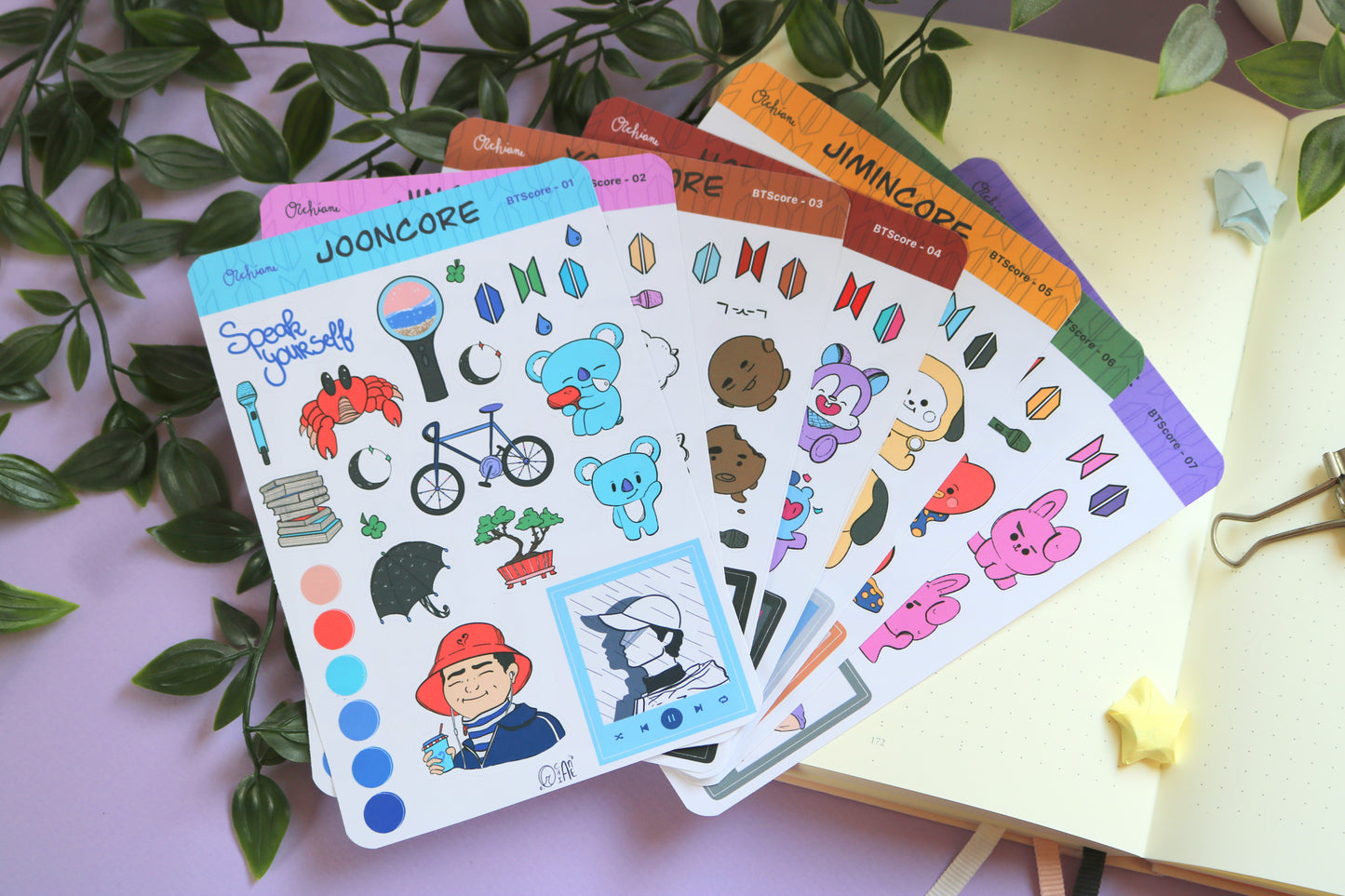 BTS Core Stickersheets