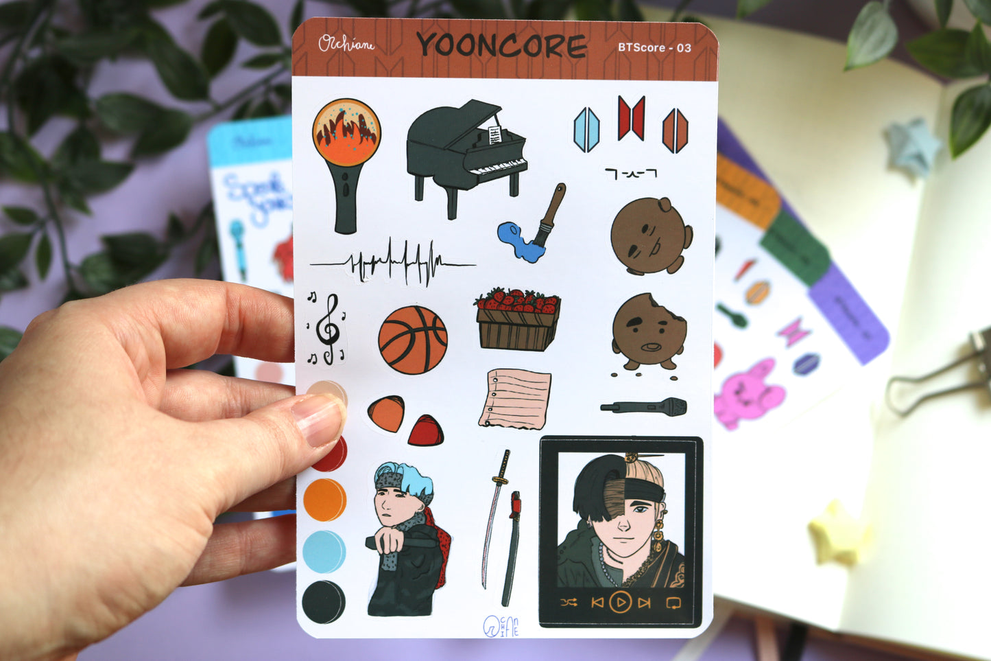 BTS Core Stickersheets