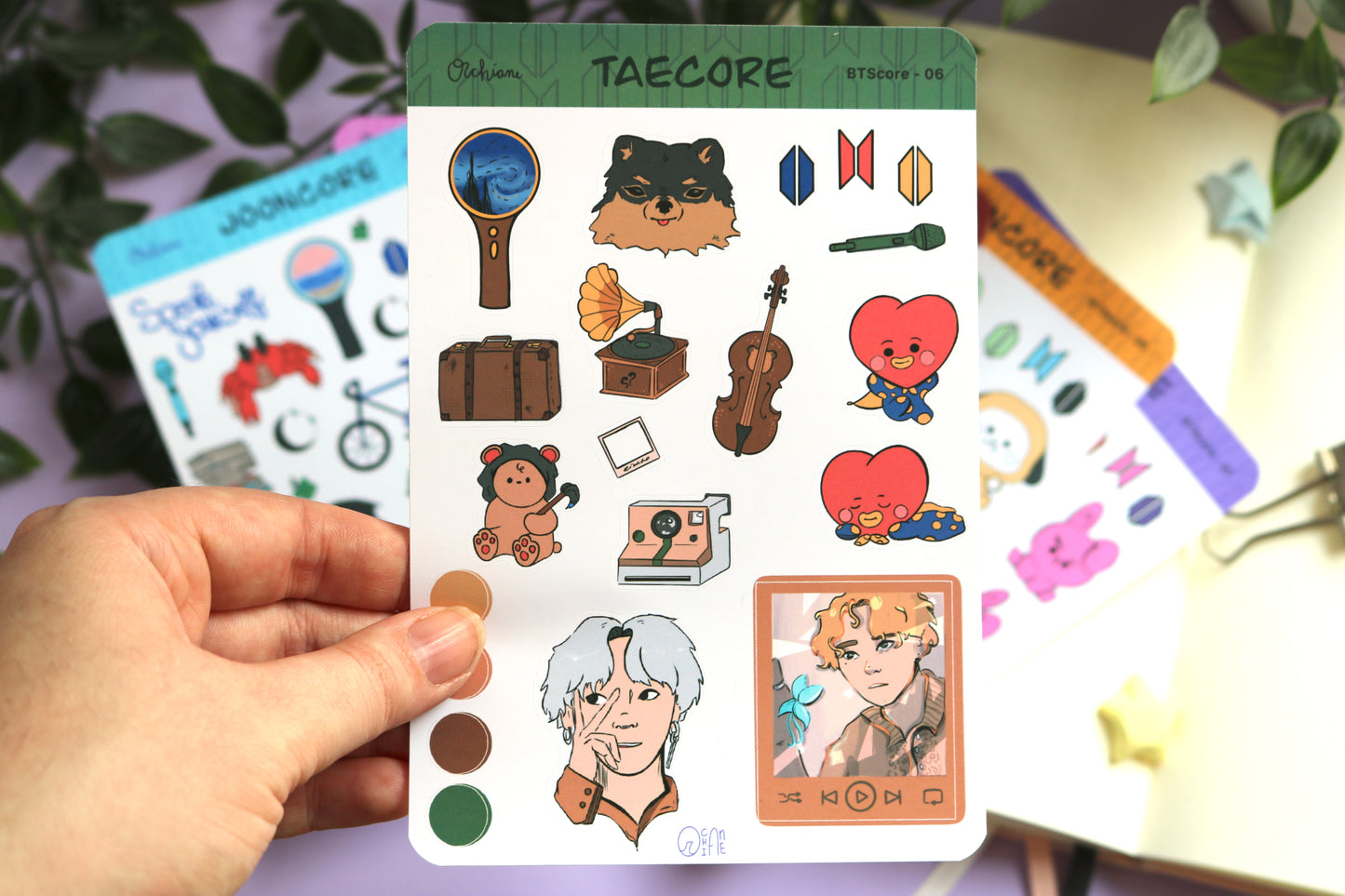 BTS Core Stickersheets