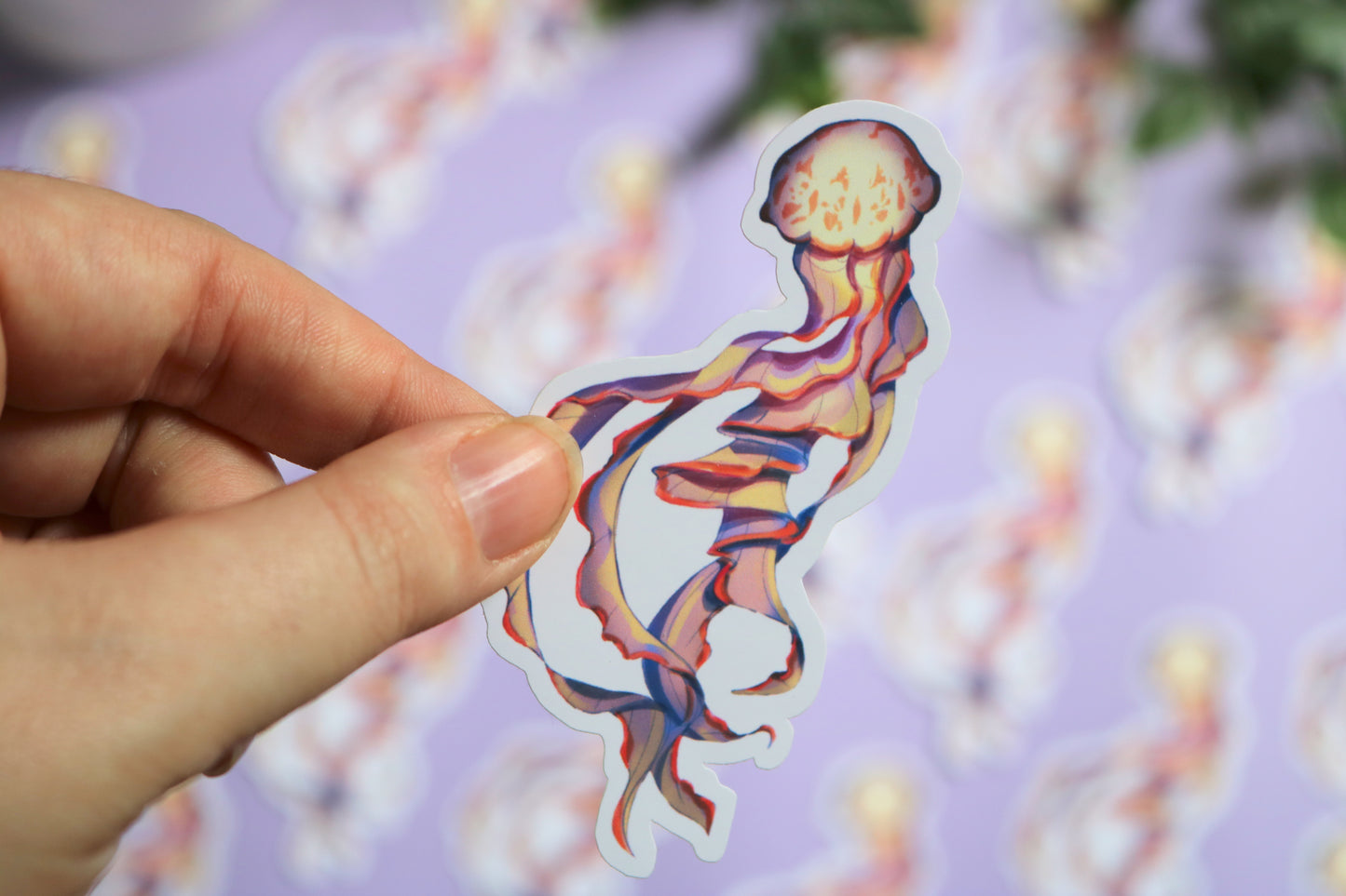 Jellyfish Sticker - animal sticker