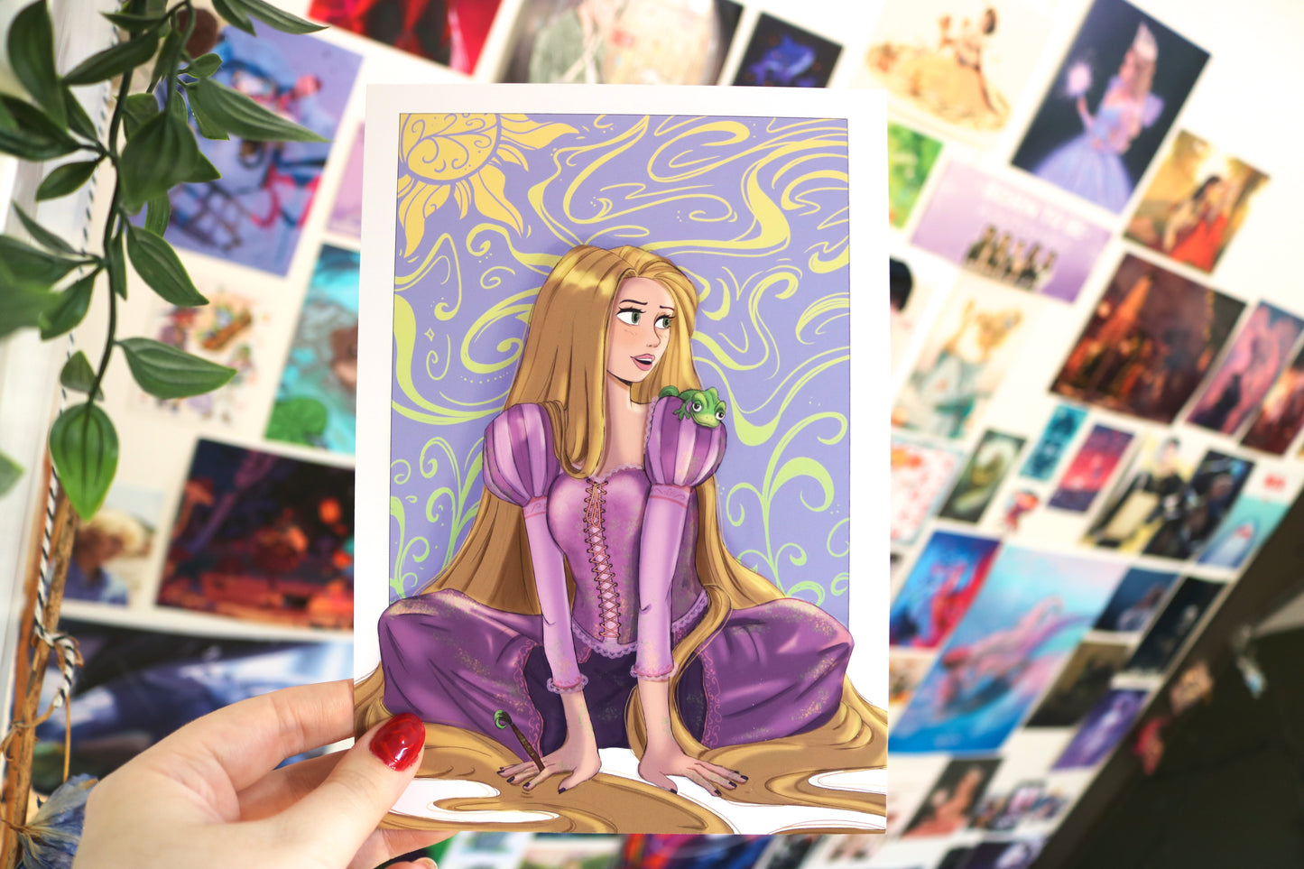 Tangled Rapunzel Print