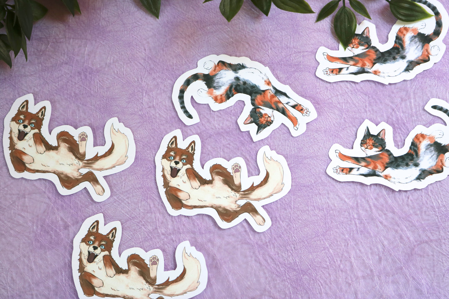 Cat & Dog Sticker- animal sticker