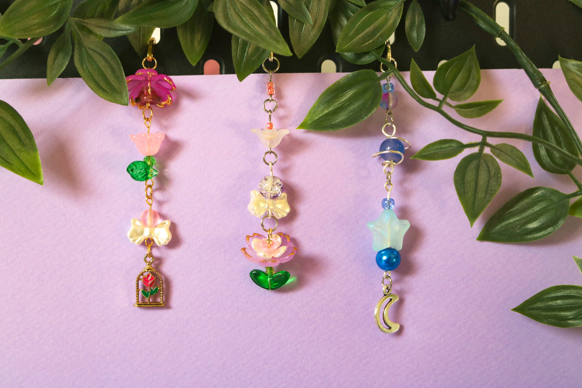 BookCharms - Flower, Bee, Rose