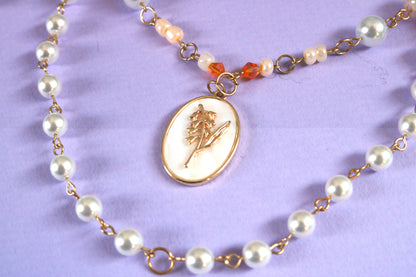 Flower Pearl Necklace