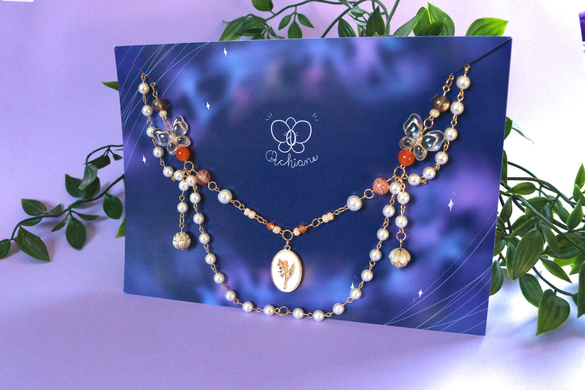 Flower Pearl Necklace