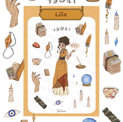 Lilia - The FortuneTeller - Stickersheet