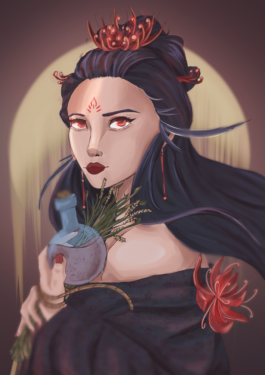 Spiderlily Healer Print